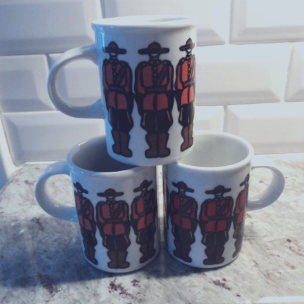 RCMP coffee mugs lot of 3~Marc Tetro